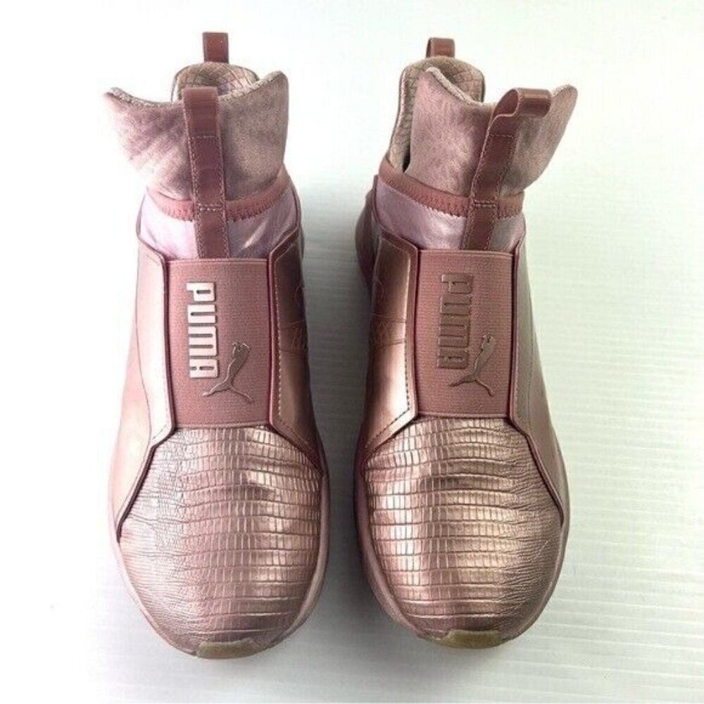 Puma Fierce Metallic Sneaker Trainer Rose Gold Women's Athletic Shoes 8.5 - Picture 3 of 10